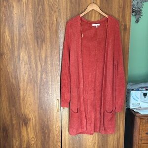 Women's Rust Cardigan Sweater